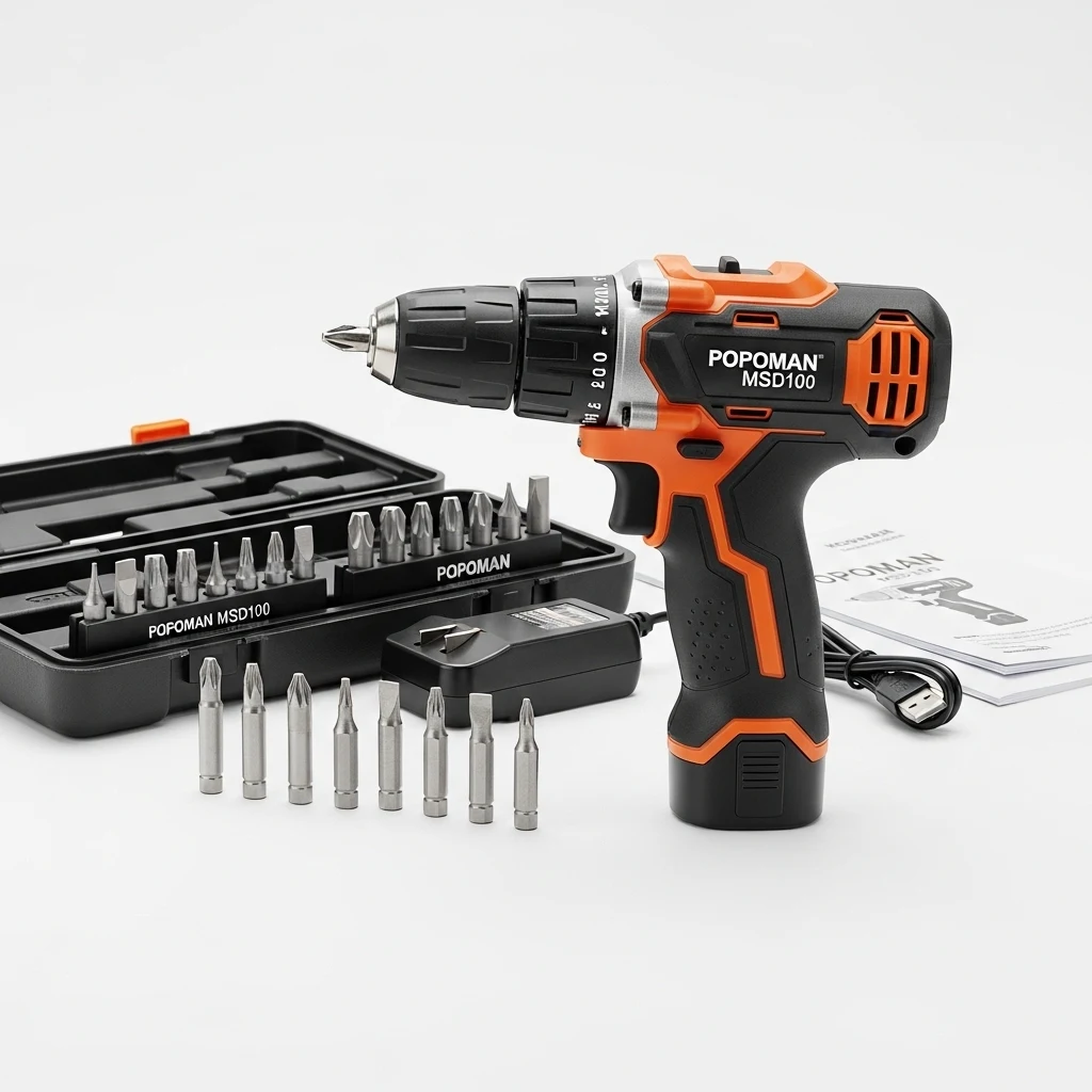 POPOMAN MSD100 screwdriver drill kit image 2
